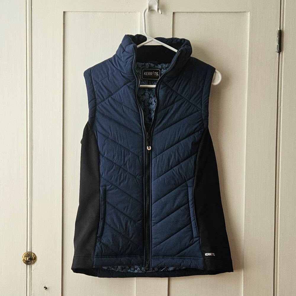 Kerrits Hybrid Padded Vest in Blue | Women's L | EUC